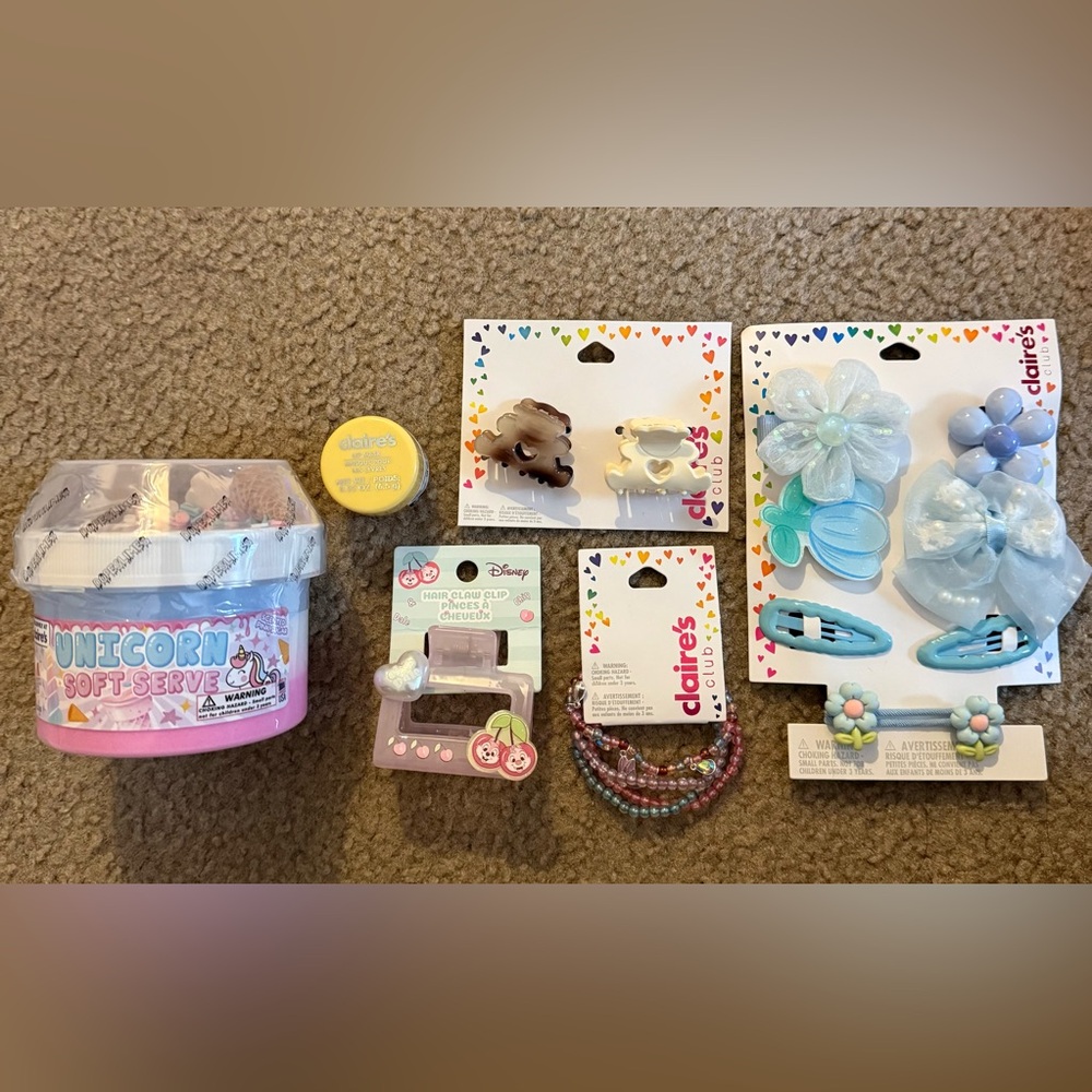 Claire's Colorful Kids Hair Accessories Collection